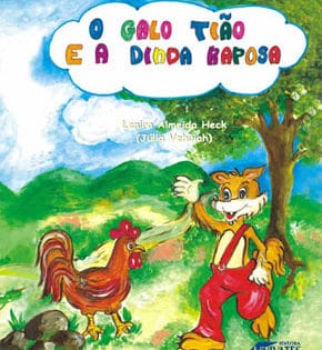 Capa de O Galo Tião e a Dinda Raposa – Lenira Almeida