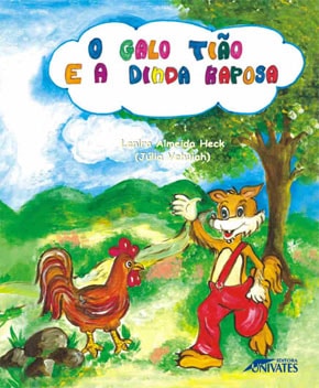 Capa do livro O Galo Tião e a Dinda Raposa – Lenira Almeida