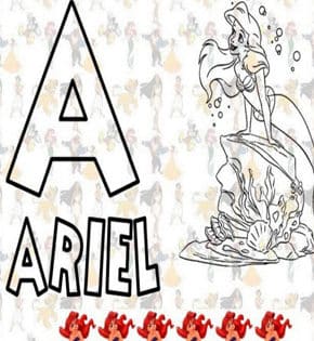 Capa de Alfabeto para Colorir – Walt Disney