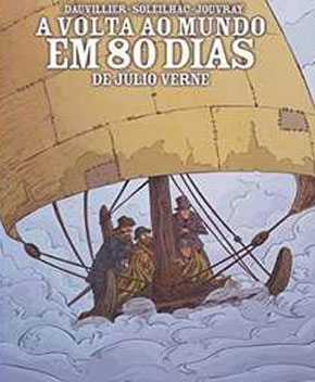 Capa do livro A Volta ao Mundo em Oitenta Dias