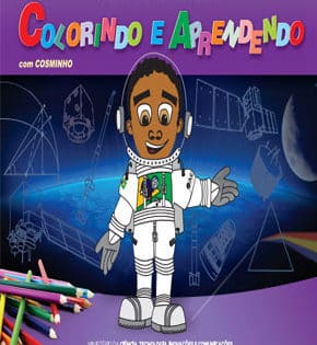 Capa de Naves Espaciais para Colorir