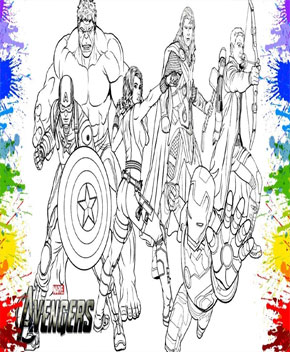 Livro Doodle Marvel Pintar e Colorir + Jogo de Dominó Vingadores