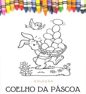 Capa de Coelho da Páscoa para Colorir – Coleção 2025