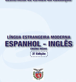 Capa de Espanhol/Inglês – Ensino Médio