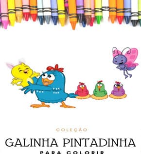 Capa de Galinha Pintadinha para Colorir