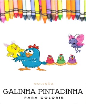 Livro De Atividades Pra Colorir Com 500 Adesivos Educativo Galinha  Pintadinha - Ri Happy