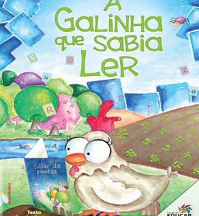 Capa de A Galinha que Sabia Ler – Sandra Aymone