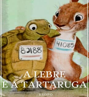 Capa de A Lebre e a Tartaruga – Esopo