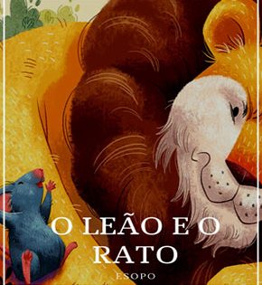 Capa de O Leão e o Rato – Esopo