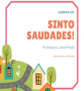 Capa de Sinto Saudades! – Jane Prado
