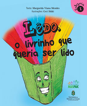 Capa do livro Lêdo, o Livrinho que Queria ser Lido