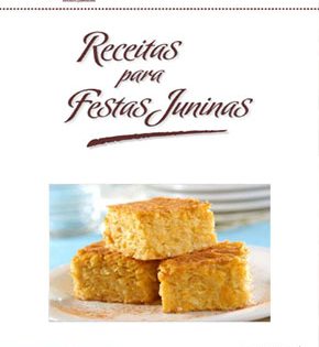 Capa de Receitas Juninas – Doces, Salgados e Bebidas