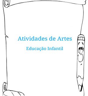 Capa de Atividades de Artes – Educação Infantil