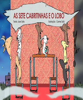 Capa do livro As Sete Cabritinhas e o Lobo – Juan Soto