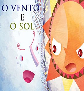 Capa de O Vento e o Sol – Esopo