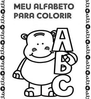 Capa de Meu Alfabeto para Colorir – Profª Ellana