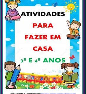 Capa de 3º e 4º Anos – Caderno de Atividades