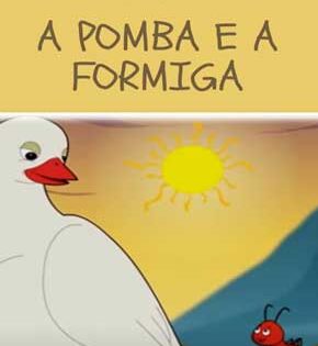 Capa de A Pomba e a Formiga – Esopo