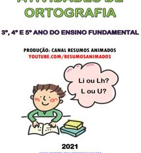 Capa de Fundamental: Ortografia – Caderno de Atividades