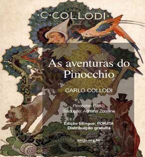 Capa de As Aventuras do Pinóquio – Carlo Collodi