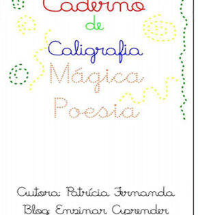 Capa de Caderno de Caligrafia – Mágica Poesia