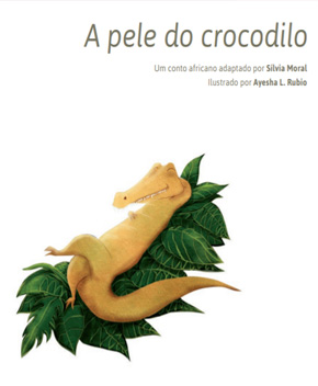 Capa do livro A Pele do Crocodilo – Conto Africano