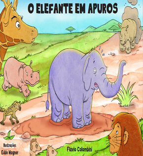 Capa de O Elefante em Apuros – Flávio Colombini