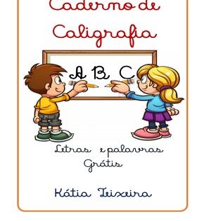 Capa de Letras e Palavras – Escrita Cursiva