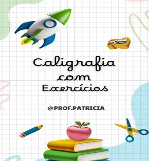 Capa de Caligrafia com Exercícios – Professora Patrícia