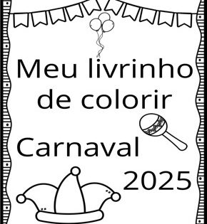 Capa de Colorir Carnaval – Desenhos Educativos