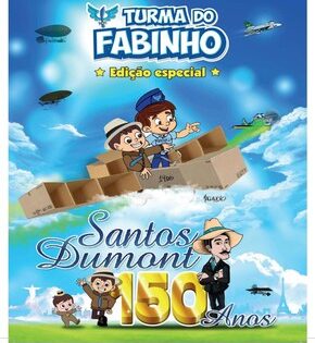 Capa de Gibi do Santos Dumont – Turma do Fabinho
