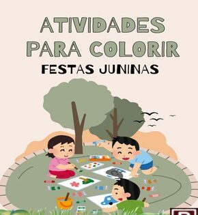 Capa de Colorir Festas Juninas – Desenhos Inéditos