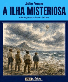 Capa do livro A Ilha Misteriosa – Júlio Verne